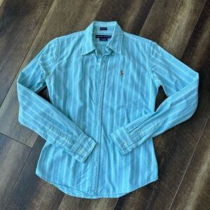 Ralph Lauren Blue and White Shirt